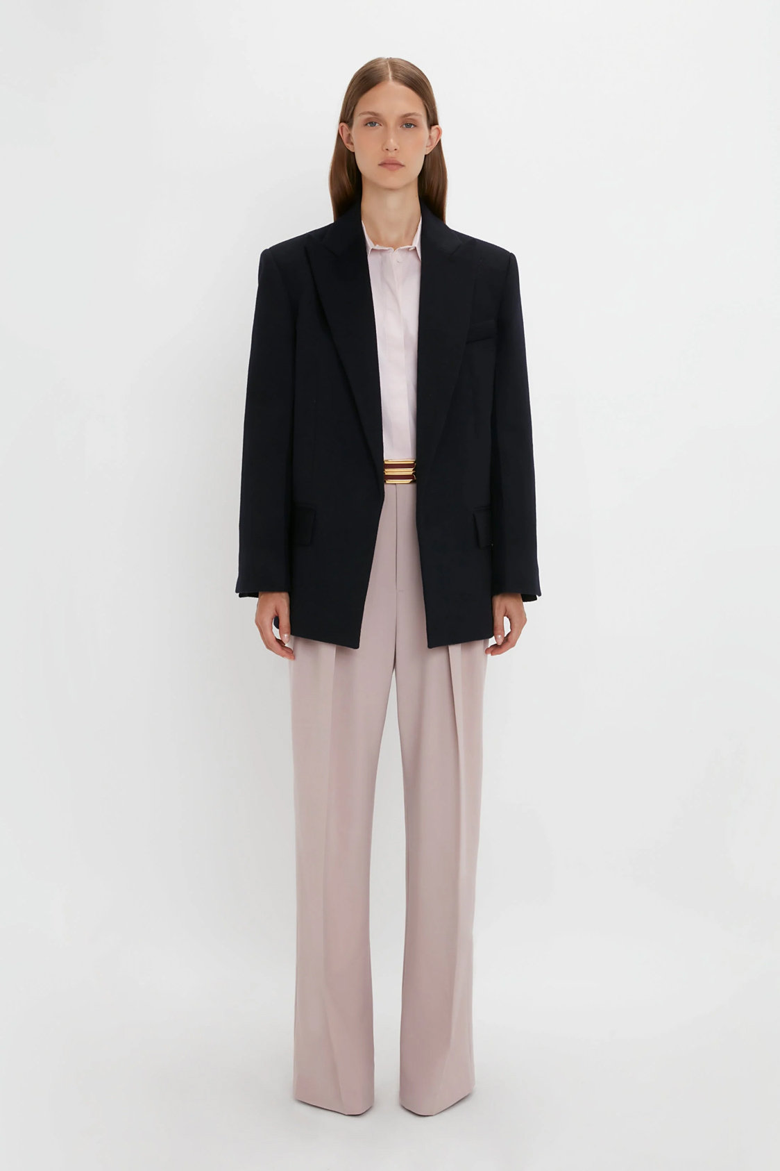 Darted Sleeve Tailored Jacket In Sesame